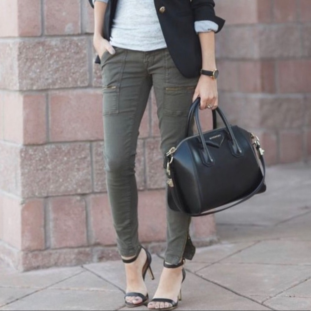 JOIE Park Skinny Utility Cargo Pant Fatigue NWT 26